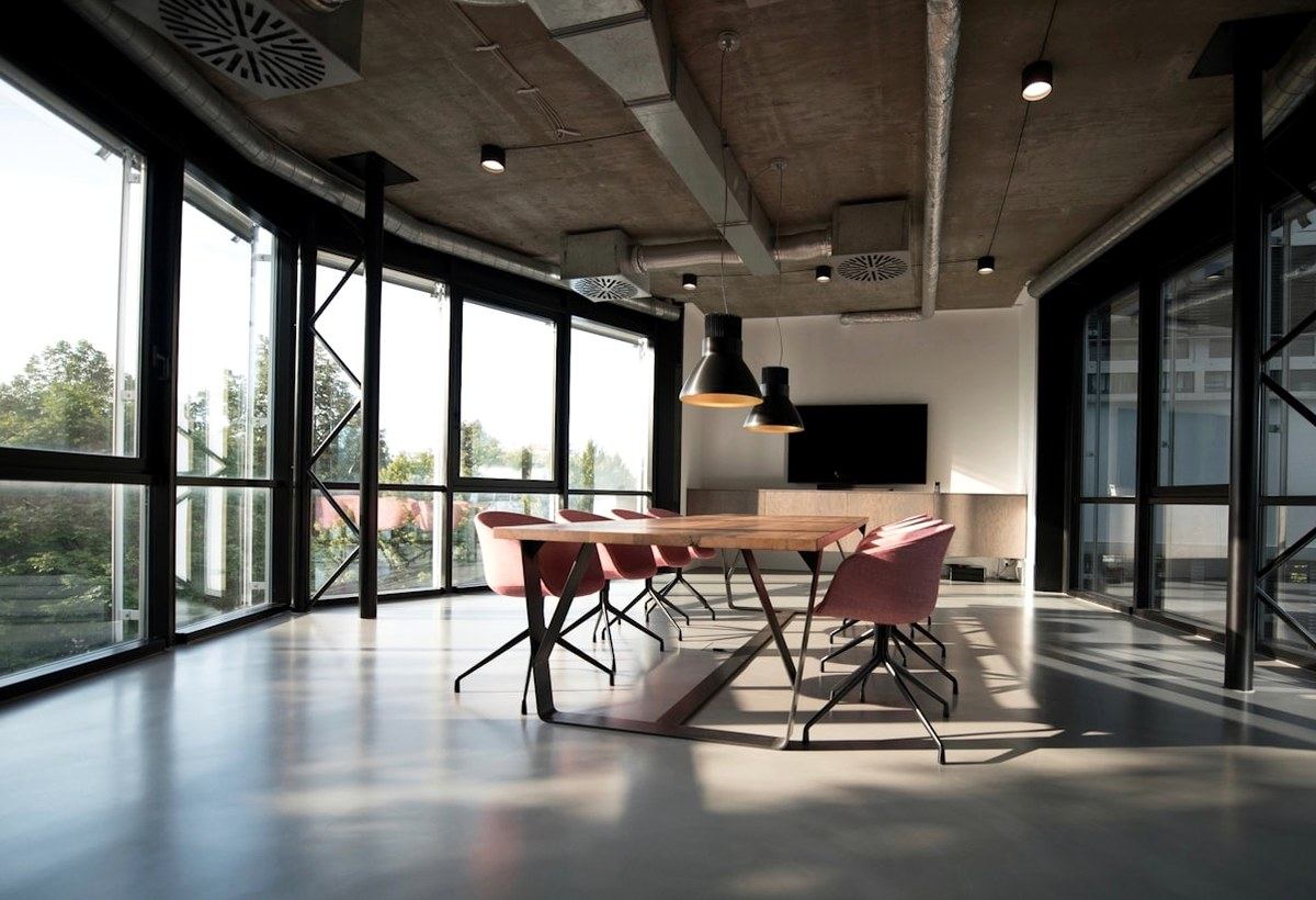 quiet office workspace